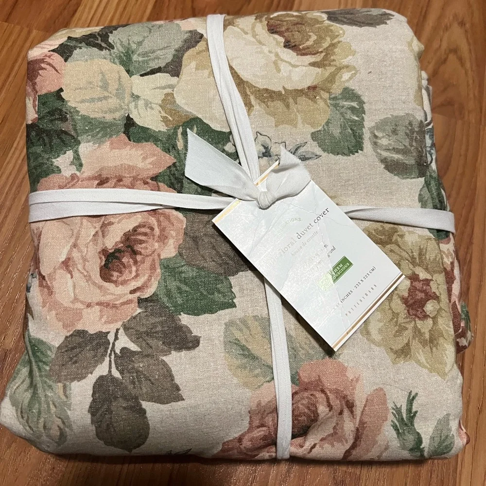 Pottery Barn Duvet Cover Cotton Linen